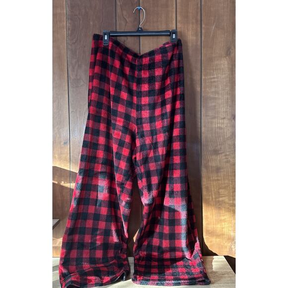 Charter Club Other - Charter Club Plush Plaid Pajama Pants, XXXL Super Soft Red And Black V5